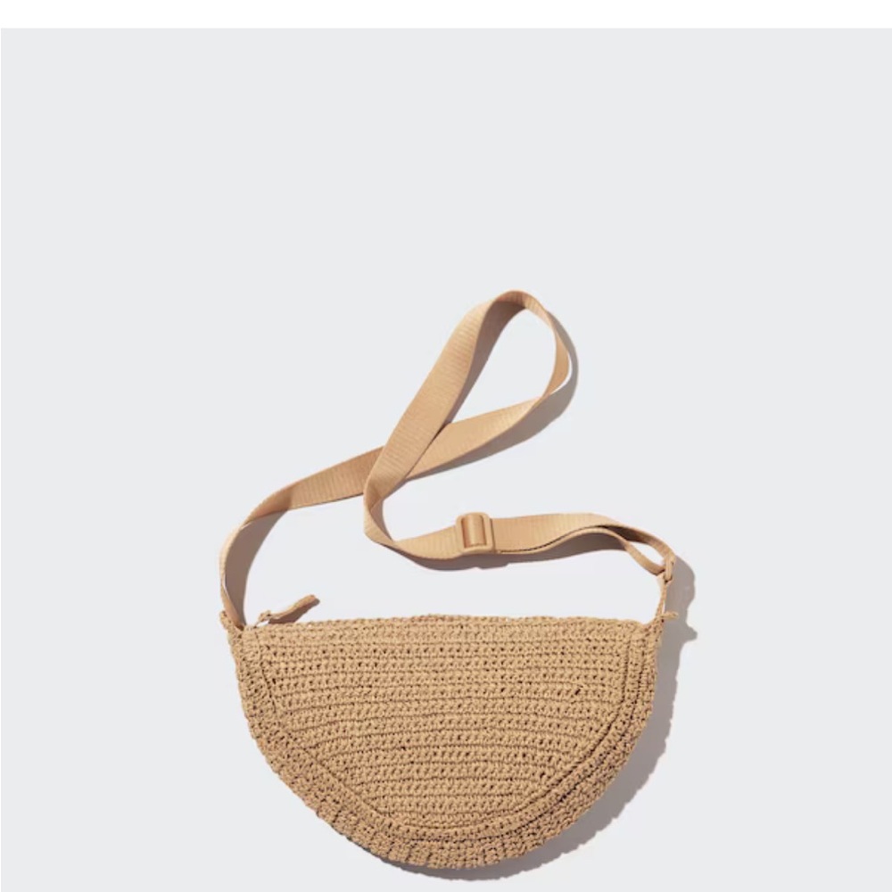 Uniqlo Beige Crochet Crossbody Bag
